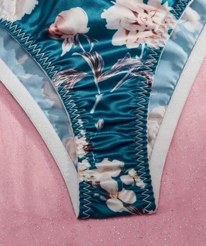 Satin floral sissy - satin,