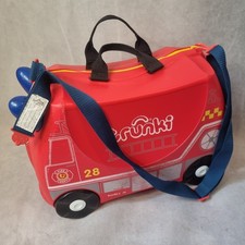 TRUNKI - FRANK THE FIRE ENGINE - CHILDS PULL ALONG & SIT ON SUITCASE