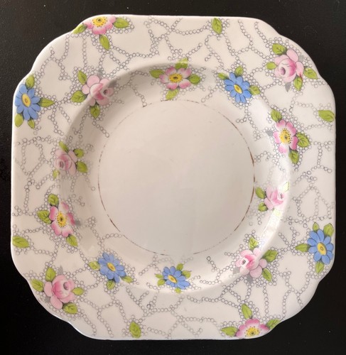 Wetley china square side plate - wetley,