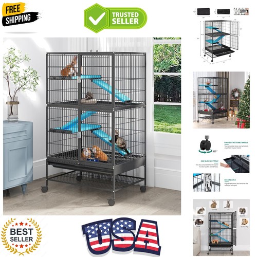 Small animal pet cage - small, 4-tiers