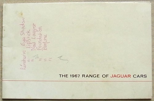 Jaguar car range 1967 - car, sales