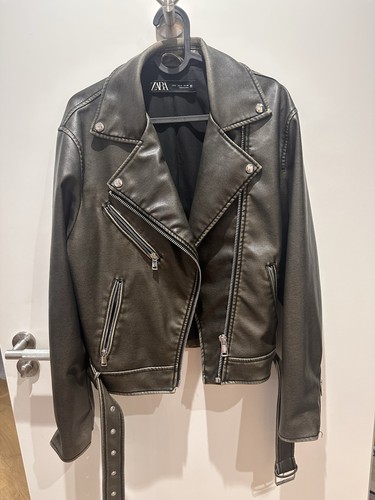 Zara leather jacket - , women