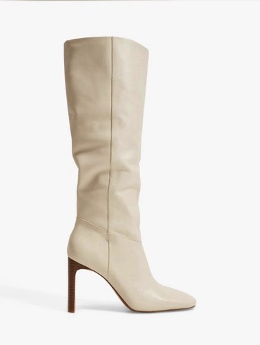 Mango campo leather knee high - mango,