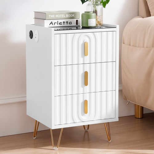 Modern led bedside table with - modern,
