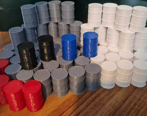 20x oil drums - oil, barrels