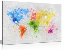 World Map Watercolour