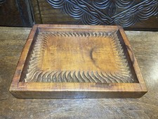 Antique Scottish Wooden Shortbread Mould John Steele Ironmonger Edinburgh