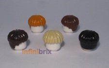 Lego Hair 40240 PICK & MIX ANY COLOURS Dark Brown Tan Orange Black Reddish Brown