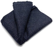 Blue All Wool Fabric Check