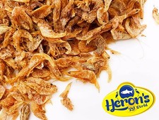 HERONS Dried Shrimp, 3 sizes - small, medium, large TURTLE TERRAPIN CICHLID FOOD