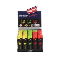 5 X PROF Neon Soft Colourful Design Turbo Jet Flame Windproof Refillable Lighter