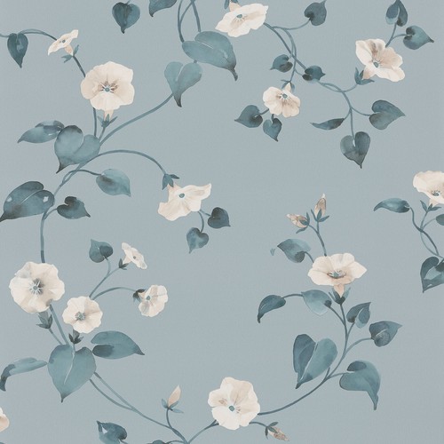 Abode flowers leaves duck egg - leaves,