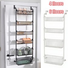 4 / 6-Tier Over the Door Pantry Organizer Hanging Storage Rack Adjustable
