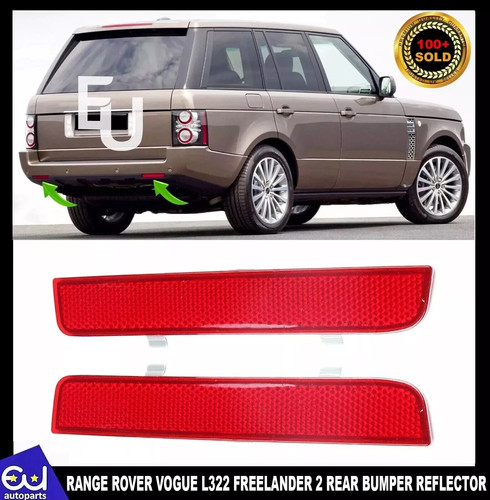 Red rear bumper reflector - bumper,