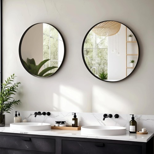 Round wall mirror large - round,
