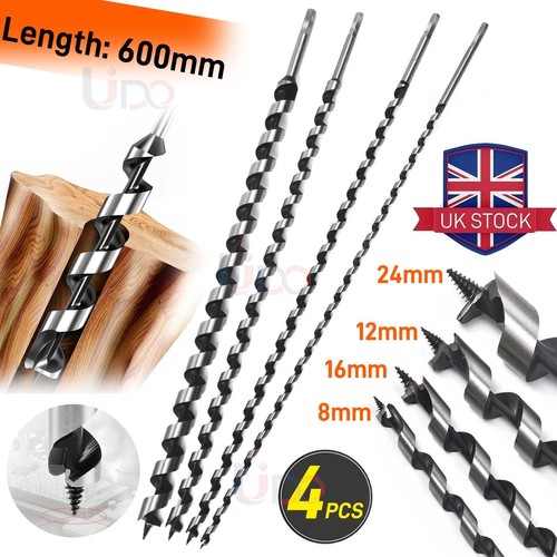 4pc 600mm extra long - 4pc, auger