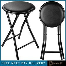 BLACK FOLDING STOOL SOFT