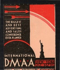 Direct Mail Advertising Association DMAA New York 1932 Cinderella Poster Stamp