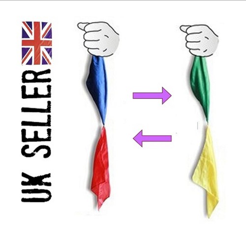 Colour changing silk hanky