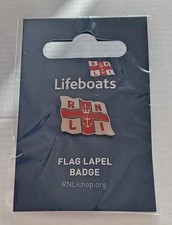 RNLI Lifeboats Flag Lapel Enamel Pin Badge