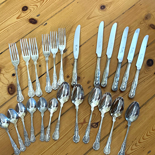 Viners silver plated kings - silver,