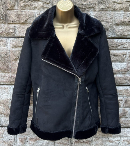 Ladies topshop black fur - black,