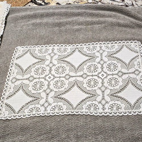 Vintage white floral lace - floral,