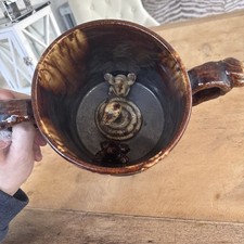 Antique Rockingham Frog Loving