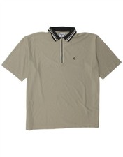 AUSTRALIAN L'ALPINA Mens Polo Shirt IT 56 2XL Green Polyester AV17