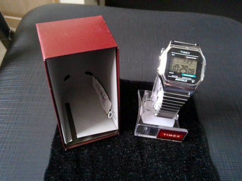 Timex indiglo silver stainless - silver,