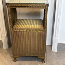 Gold Lloyd Loom  Style Bedside