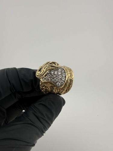 9ct gold saddle - gold, ring