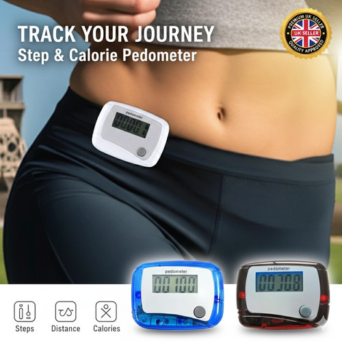 Lcd clip pedometer - clip,