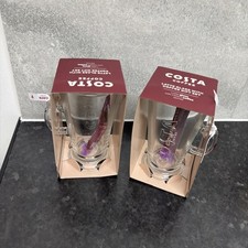 Costa Coffee Latte Glass Set