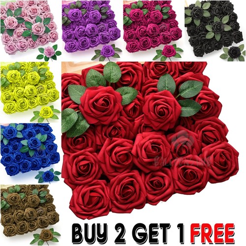 6cm foam rose heads bouquet - 6cm,