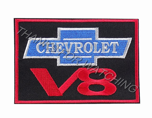 Chevrolet embroidered patch - v8,
