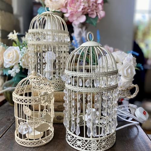 Birdcage crystal table - crystal, lamps