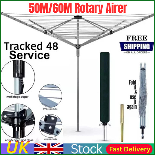 60m rotary airer clothes dryer - 60m,