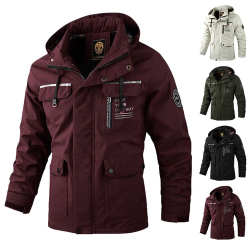 Men hooded tactical coat - men’s,