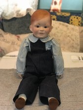 Vintage Alresford Crafts Porcelain Doll A22 JR England • Design Centre Tag 1980s