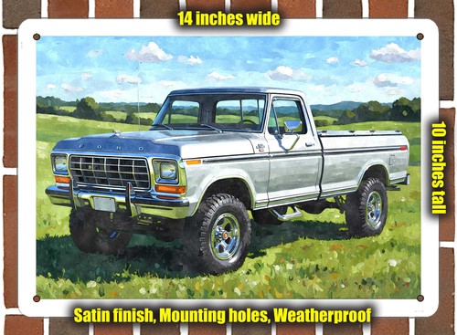 Metal sign 1979 ford f150 - metal,