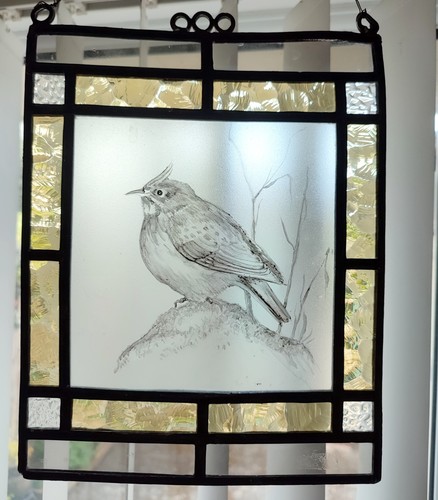 Stained glass and - , painted
