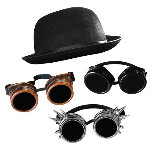 Steampunk goggles black - steampunk, +