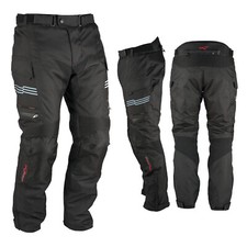 Motorcycle Trousers Waterproof Motorbike Textile Thermal Black Size 36