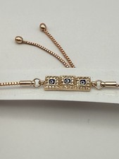 Rose Gold Evil Eye Bracelet