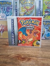 Pokemon Fire Red - Replacement Clear Plastic Game Case Box Nintendo Gameboy GBA