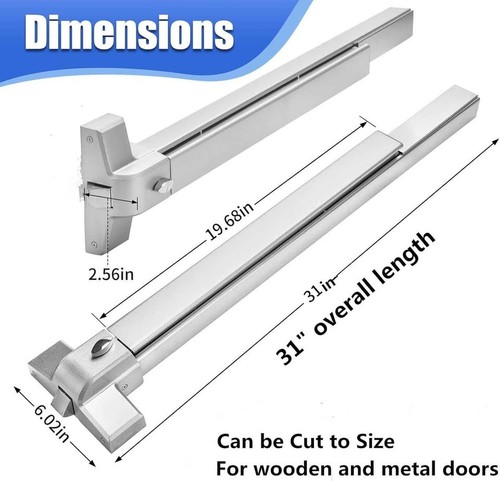 Vevor push bar panic exit - vevor,