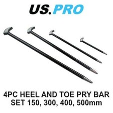 US PRO Tools 4pc Heel Bar Set Podgers Pry Bars Toe 150, 300, 400, 500mm 6857