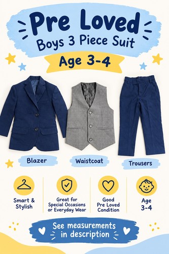 Boys black suit piece - boys,