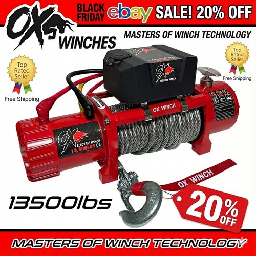 Electric winch 13500lb - ox,